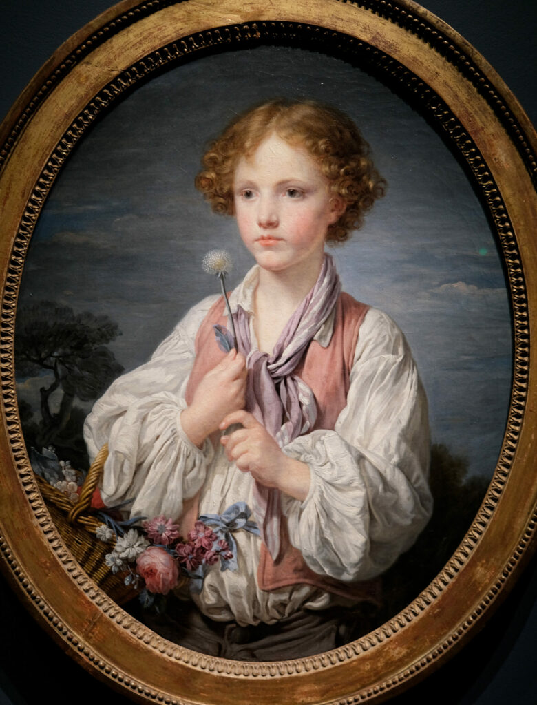 Jeune berger qui tente le sort pour savoir s'il est aimé de sa bergère, par Jean-Baptiste Greuze, entre 1760 et 1761, Petit Palais, musée des Beaux-arts de la Ville de Paris, Paris Musées