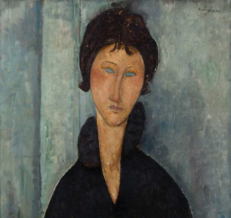Woman with Blue Eyes, Amedeo Modigliani, c. 1918