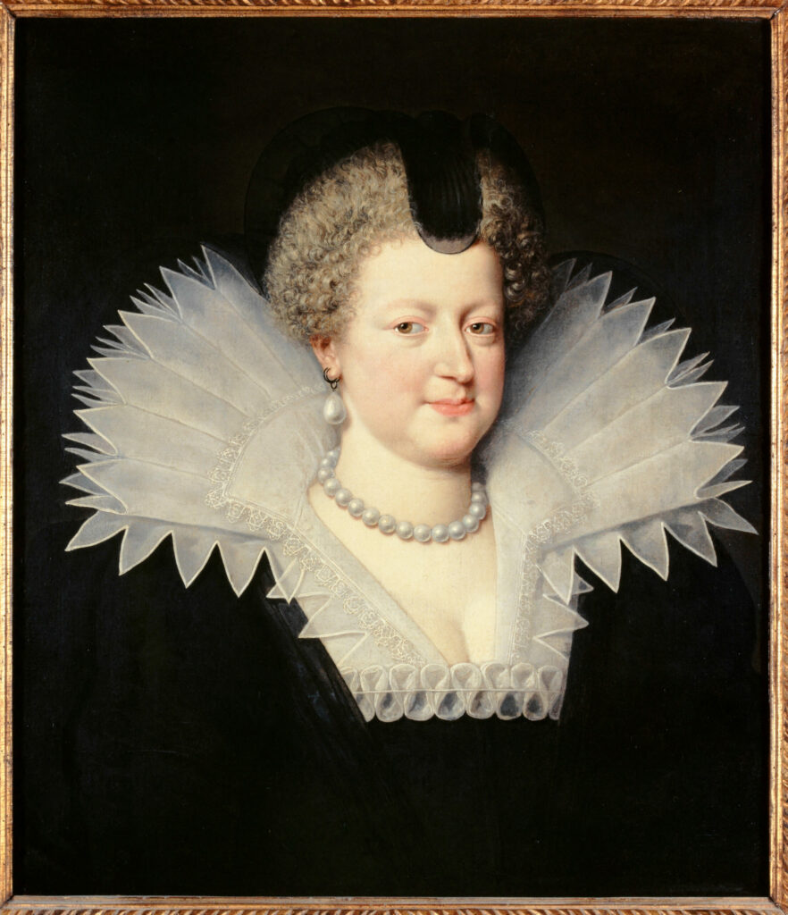 Portrait of Marie de Medici (1573-1642), Queen of France painted in 1613 by Frans II Pourbus