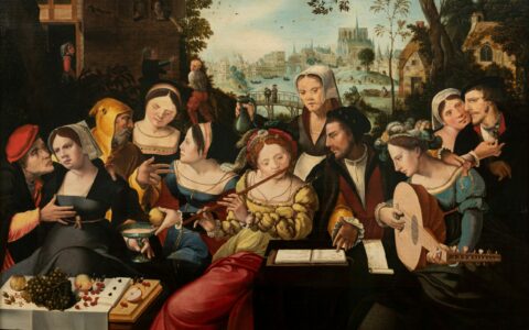 The Prodigal Son Among Courtesans (also known as Allegory of the Five Senses or The Concert), Flemish School, c. 1530