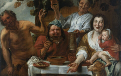 The Satyr and the Peasant, workshop copy after Jacob Jordaens, c. 1644/1645