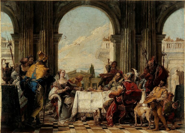 "The Banquet of Cleopatra," Giambattista Tiepolo, between 1742 and 1743