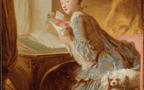 The Love Letter by Jean Honoré Fragonard, 83.2 x 67 cm, c. 1770