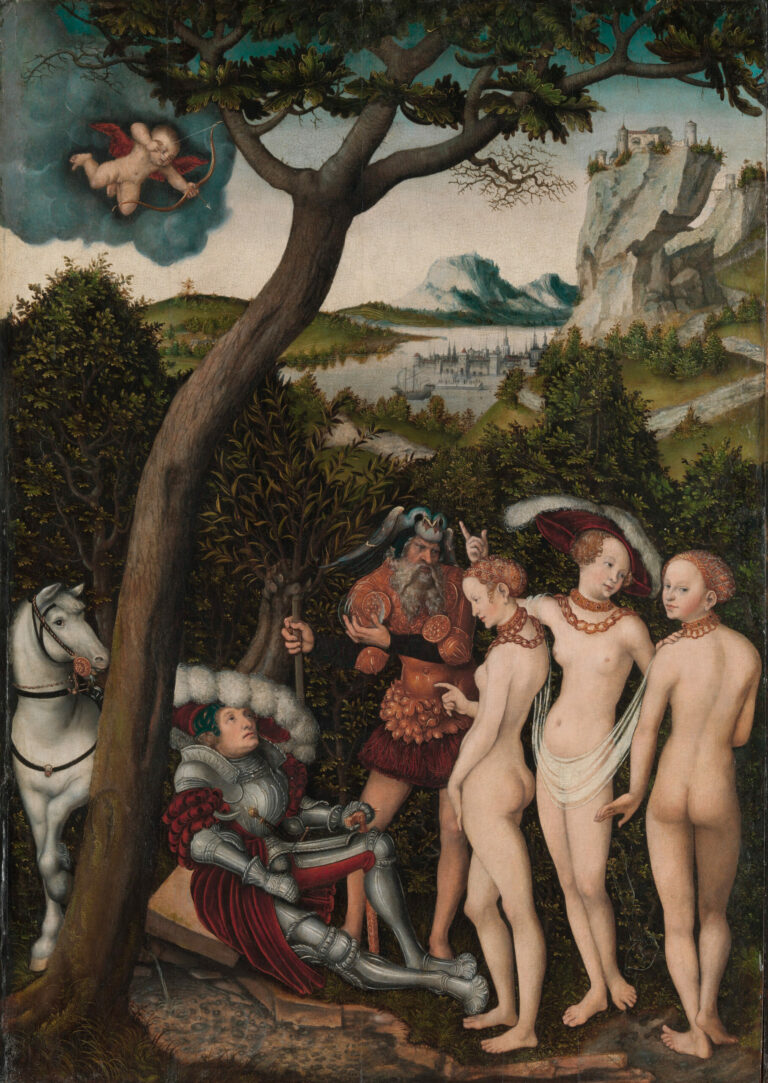 "The Judgment of Paris" by Lucas Cranach the Elder, possibly circa 1528