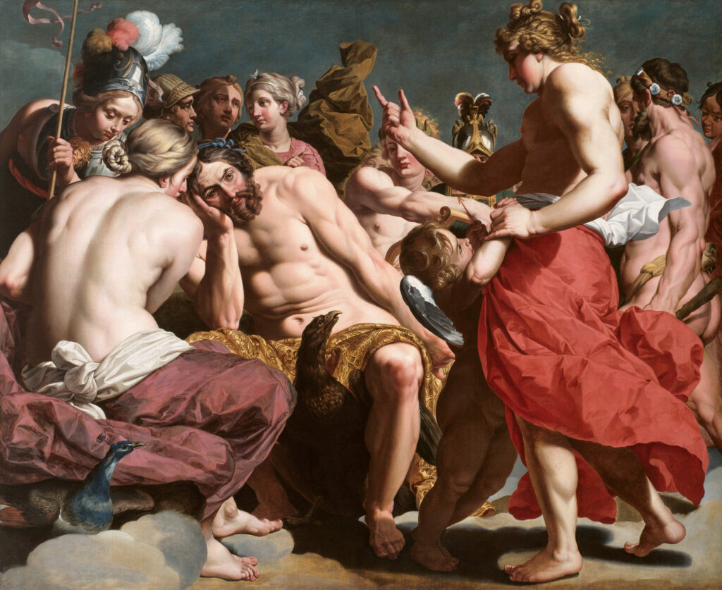 Jupiter Rebuked by Venus by Abraham Janssens, circa 1612