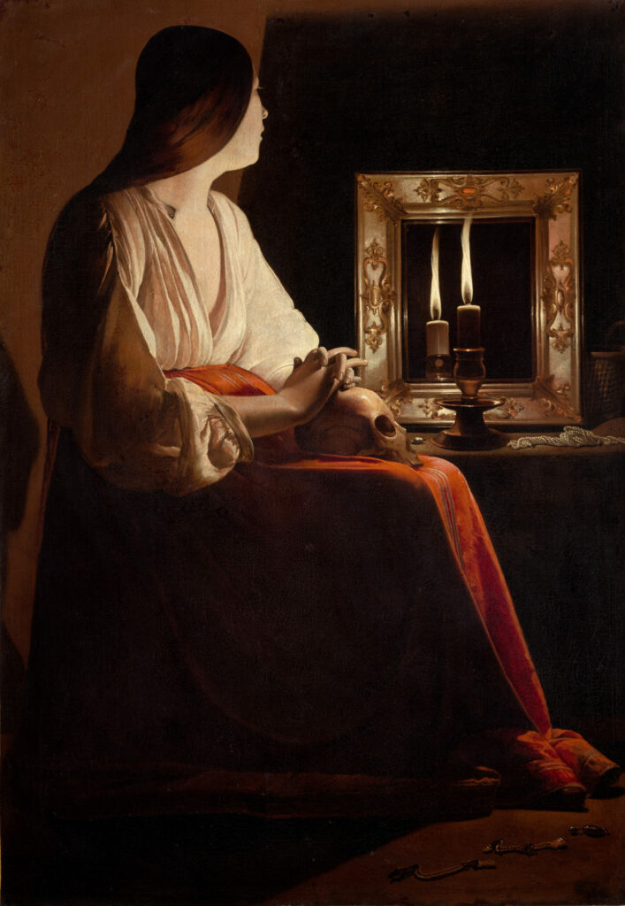 "The Penitent Magdalene" by Georges de La Tour, circa 1640