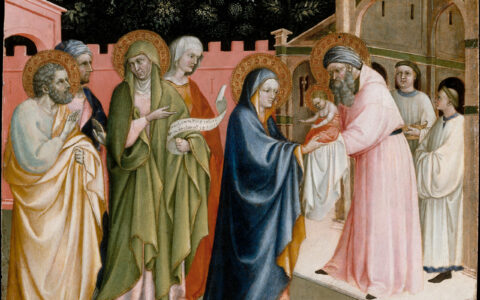 The Presentation in the Temple, by Alvaro Pirez, circa 1405-1415