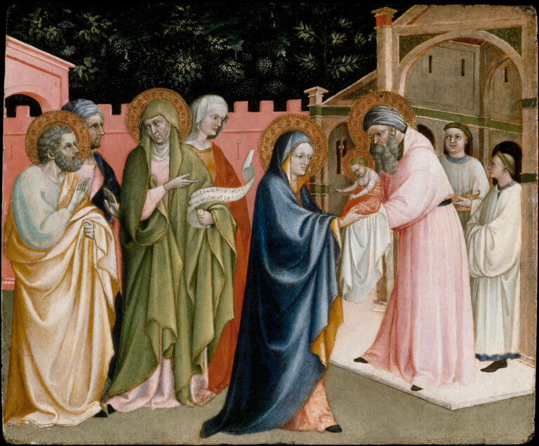 The Presentation in the Temple, by Alvaro Pirez, circa 1405-1415