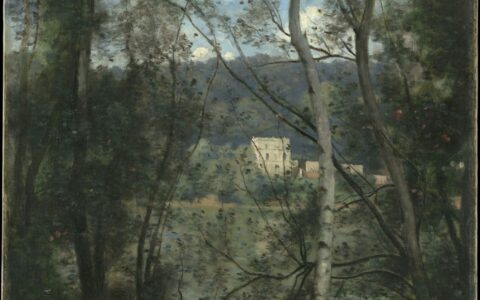 "Woman Gathering Faggots at Ville-d'Avray" by Camille Corot, circa 1871-1874