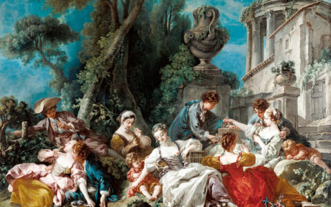 The Bird Catchers, by François Boucher, in 1748