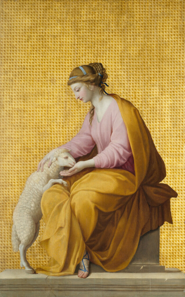"Gentleness" or "Meekness" by Eustache Le Sueur, 1650