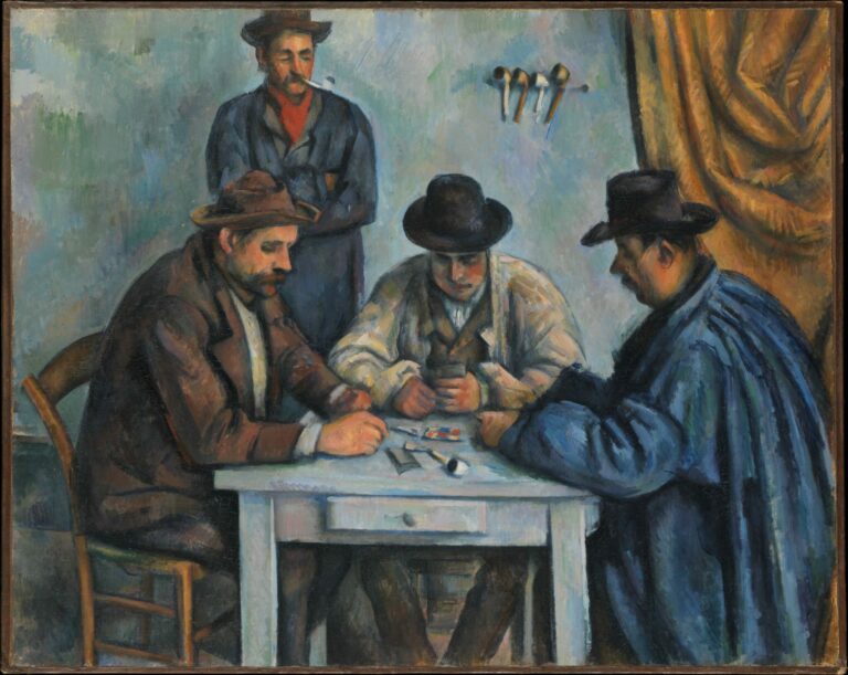 La partie de cartes, par Paul Cézanne, entre 1890 et 1892