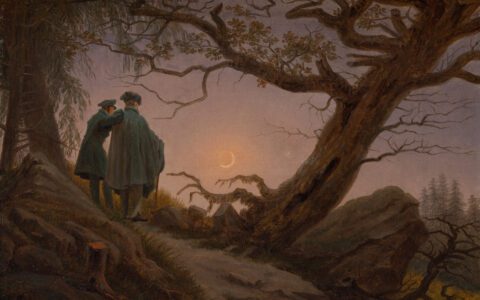Caspar David Friedrich, Two Men Contemplating the Moon