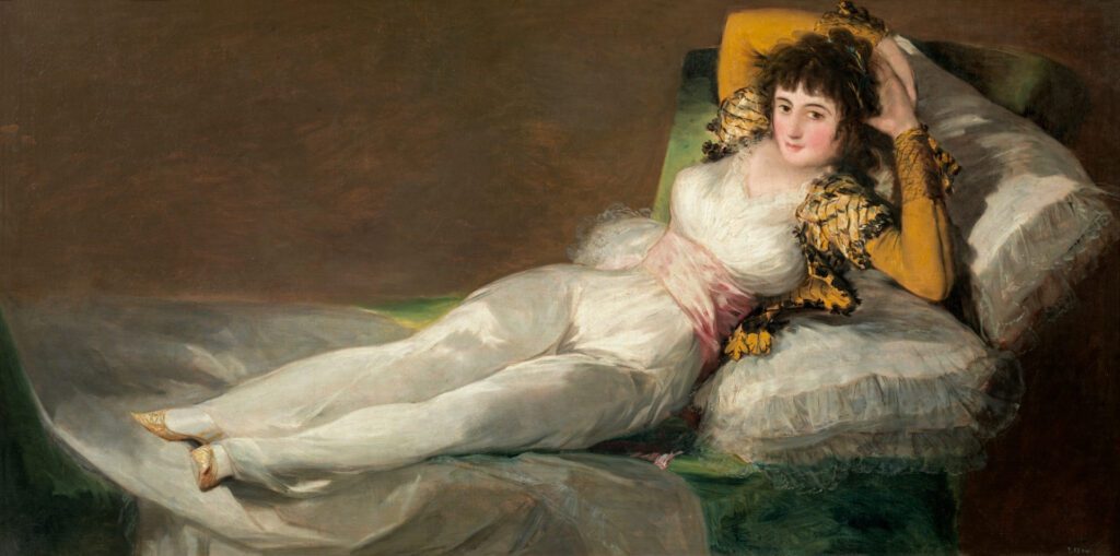 "The Clothed Maja" by Goya, circa 1800-1807