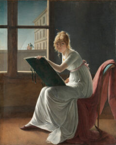 Portrait of Marie Joséphine Charlotte du Val d'Ognes (1786–1868), by Marie Denise Villers, 1801