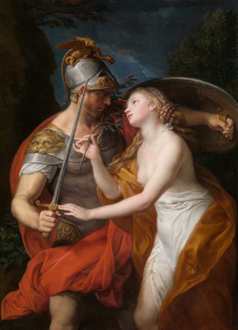 Allégorie de la Paix et de la Guerre, par Pompeo Girolamo Batoni, en 1776