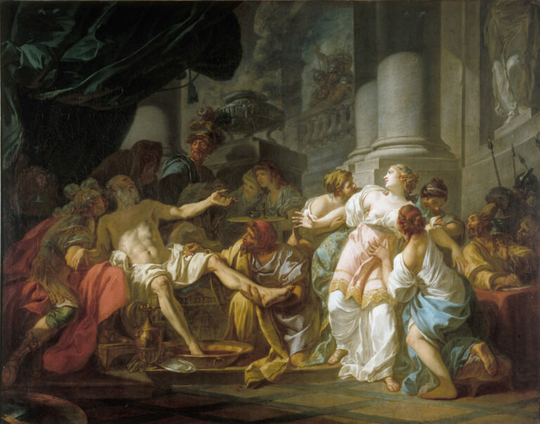 The Death of Seneca, by Jacques-Louis David, in 1773