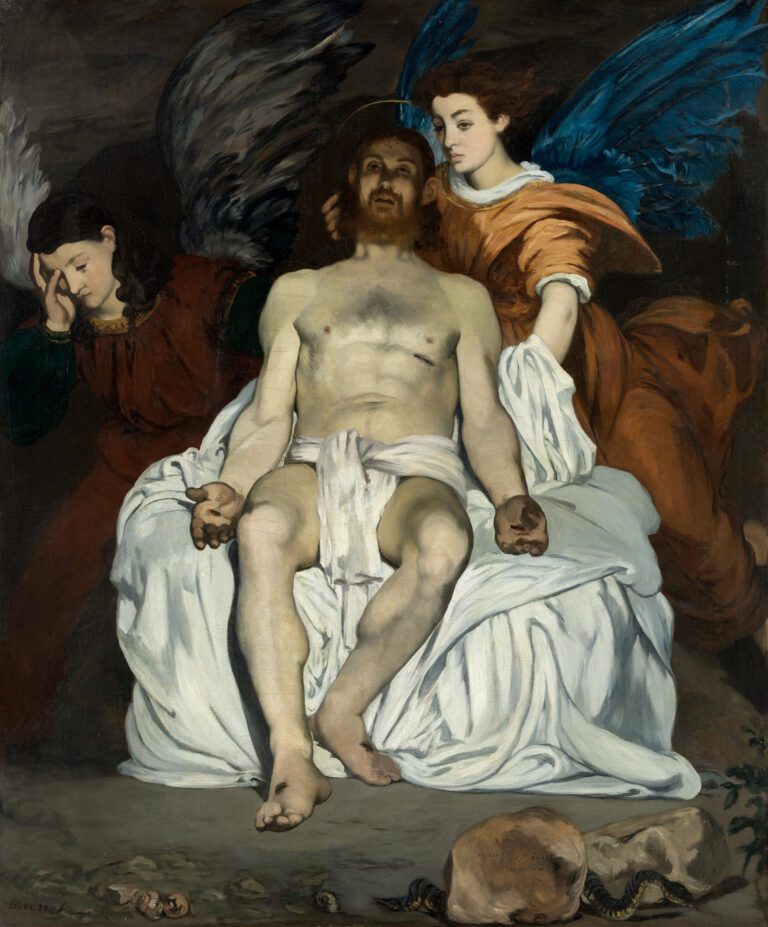 Le Christ mort avec des anges, par Edouard Manet, en 1864