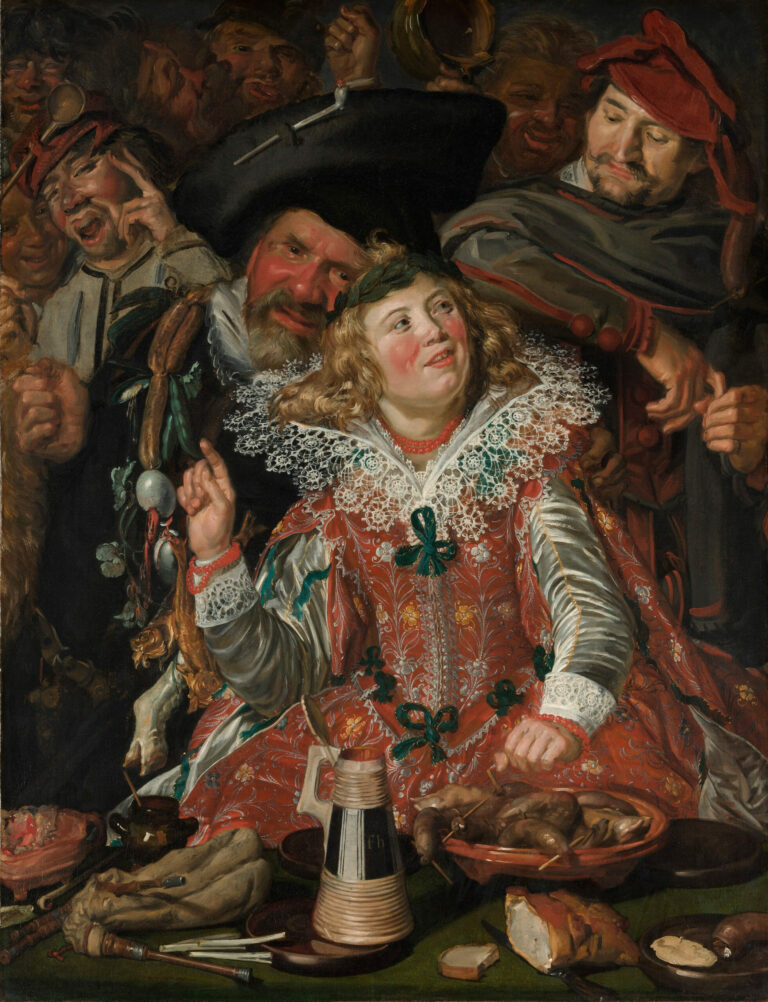 Mardi Gras, par Frans Hals, vers 1616-1617
