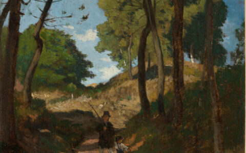ir Trees in Les Trembleaux, near Marlotte, by Henri-Joseph Harpignies, 1854