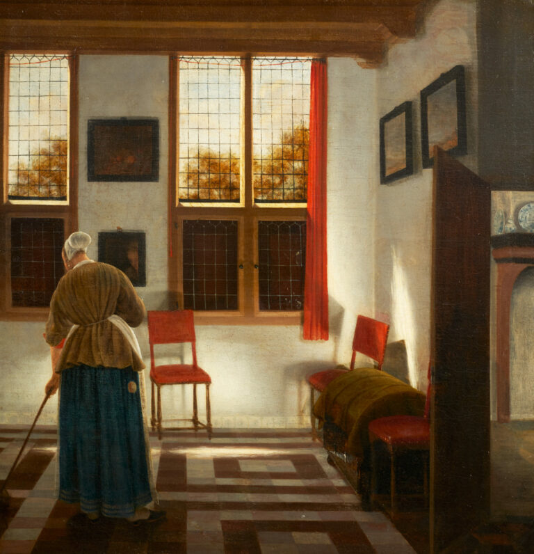 La balayeuse, de Pieter Janssens Elinga, vers 1670, Paris Musées, Petit Palais, musée des Beaux-arts de la Ville de Paris