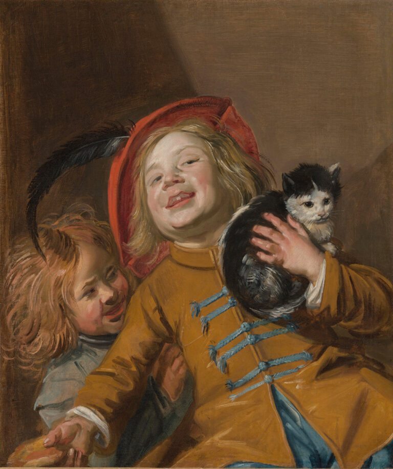 Deux enfants avec un chat, par Judith Leyster, vers 1630