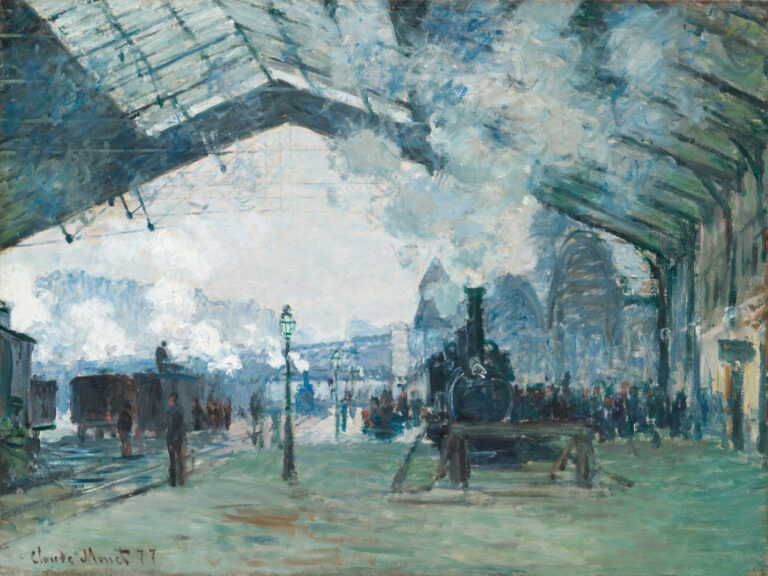 Arrival of the Normandy Train, Gare Saint-Lazare, by Claude Monet, 1877
