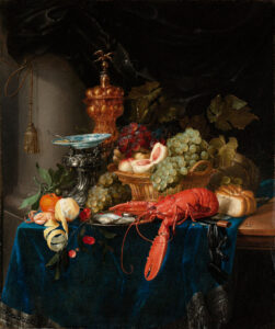 Nature morte au gobelet doré, par Pieter de Ring, vers 1655-1660