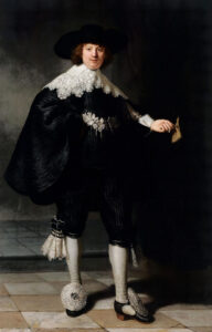 Portrait de Marten Soolmans, par Rembrandt van Rijn, en 1634, Rijksmuseum et Le Louvre