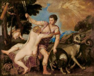 Vénus et Adonis, par Titien, vers 1555-1560