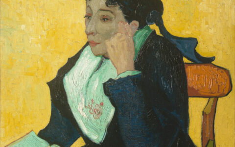 L'Arlésienne: Madame Joseph-Michel Ginoux (Marie Julien, 1848–1911), par Vincent van Gogh, en 1888-1889