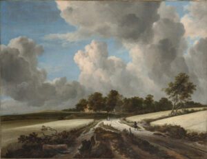 Champs de blé, par Jacob van Ruisdael, vers 1670