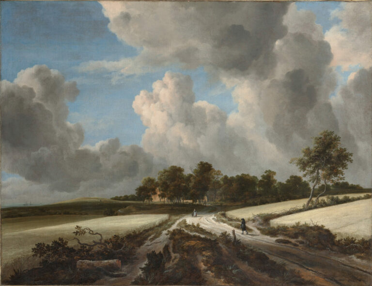 Champs de blé, par Jacob van Ruisdael, vers 1670