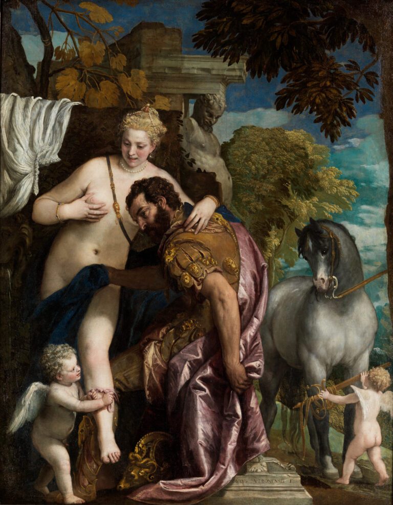 Mars et Vénus liés par l'amour, par Paolo Veronese, années 1570