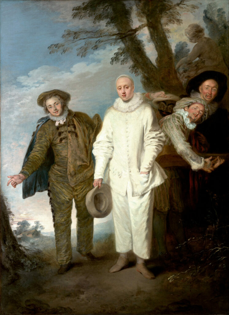 Les Comédiens italiens, par Jean-Antoine Watteau, vers 1720