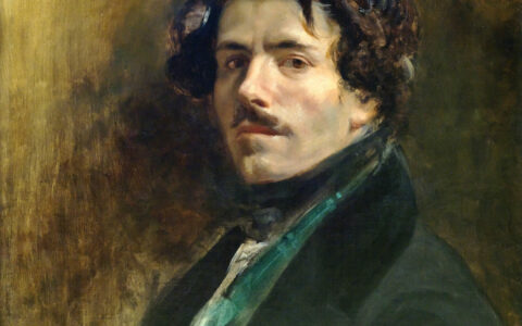 Eugène Delacroix, Self-portrait with Green Vest, 1837, musée du Louvre (photo Shonagon, Wikimedia Commons)
