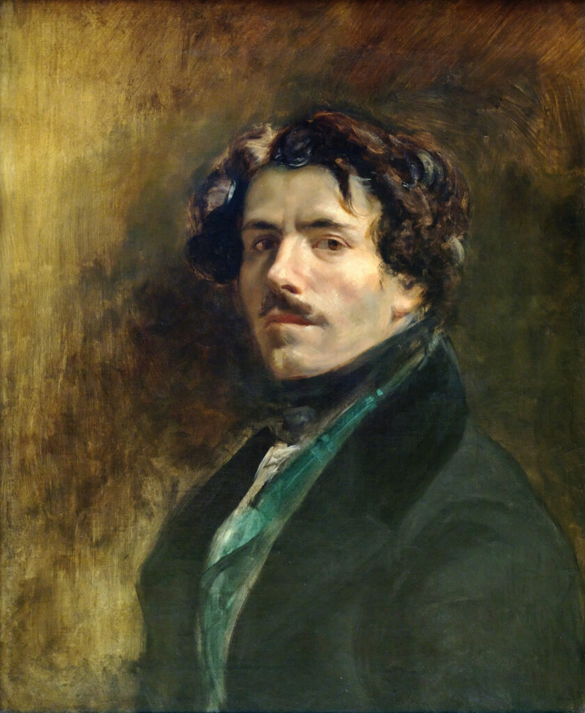 Eugène Delacroix, Self-portrait with Green Vest, 1837, musée du Louvre (photo Shonagon, Wikimedia Commons)