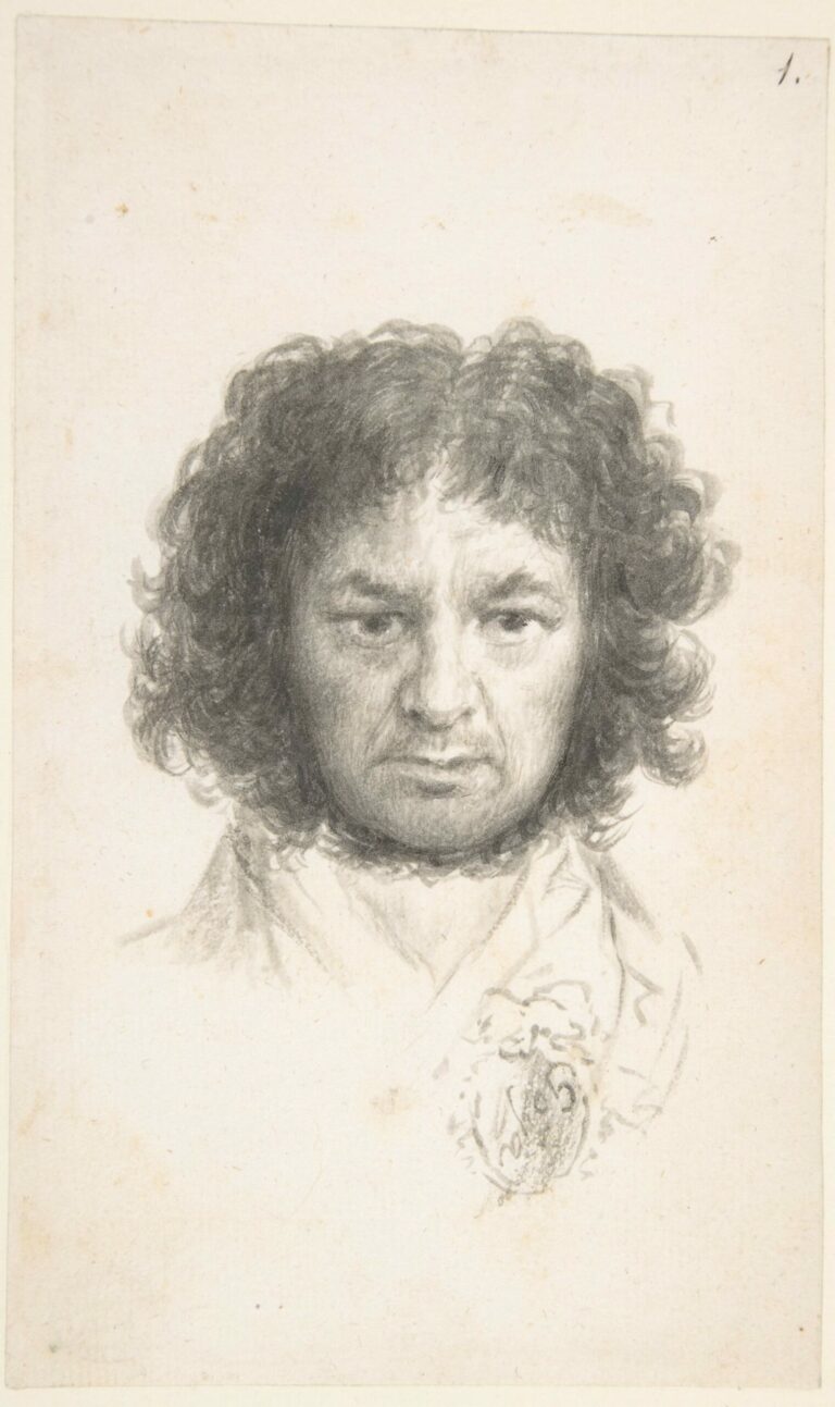 Autoportrait, Goya (Francisco de Goya y Lucientes), dessin, The Metropolitan Museum of Art