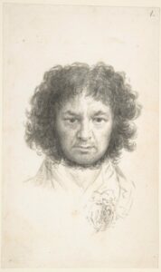 Self-portrait, Goya (Francisco de Goya y Lucientes), drawing, The Metropolitan Museum of Art