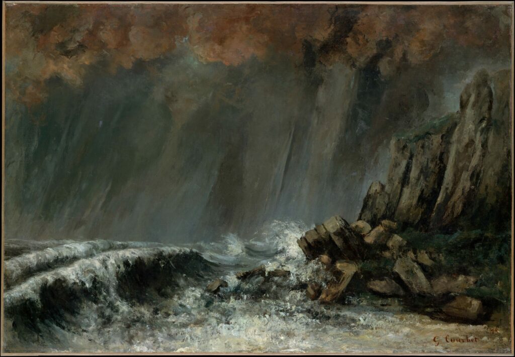 La trombe marine, de Gustave Courbet, en 1870