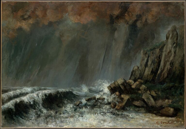 La trombe marine, de Gustave Courbet, en 1870