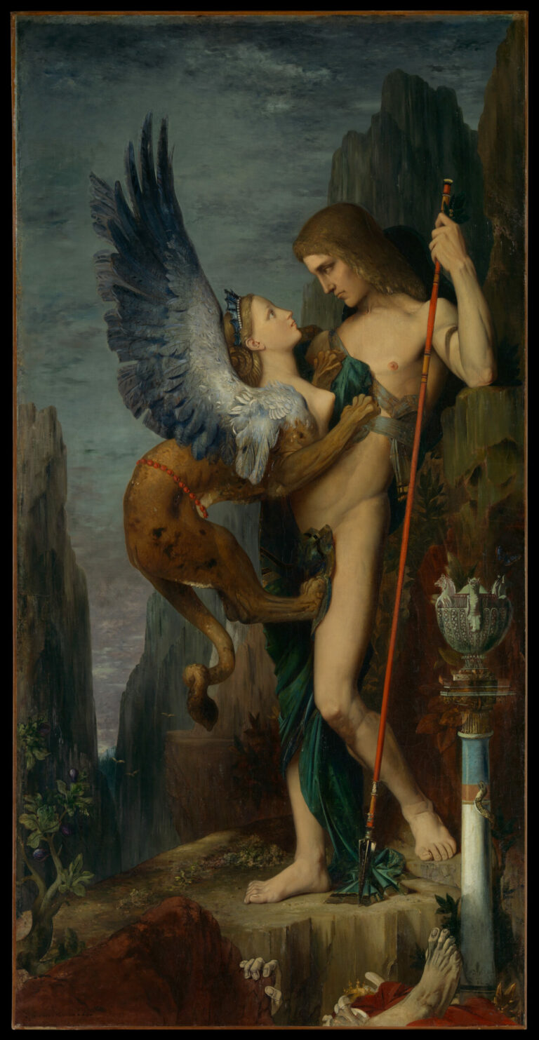 Œdipe et le sphinx, par Gustave Moreau, en 1864