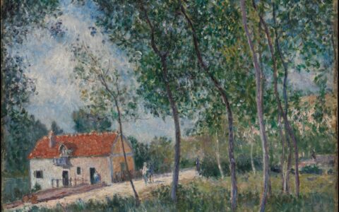 La route de Moret à Saint-Mammès, par Alfred Sisley, entre 1883 et 1885