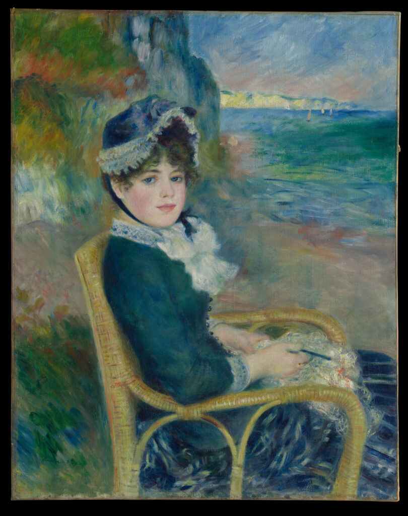 Au bord de la mer, par Auguste Renoir, en 1883