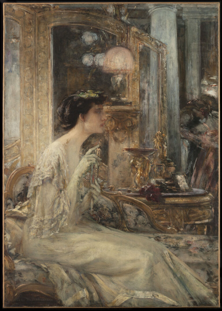 En soirée - Madame Pascal Blanchard, par George Desvallières, en 1903