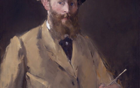 Self Portrait with a Palette, by Édouard Manet, 83 x 67 cm, Private Collection (photo Wikimedia Commons)