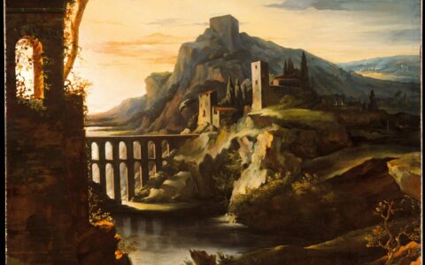 Paysage à l'aqueduc, dit Le Soir, de Théodore Géricault, en 1818