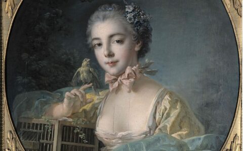 Portrait présumé de Marie-Emilie Baudouin, fille du peintre, par François Boucher, vers 1758-1760