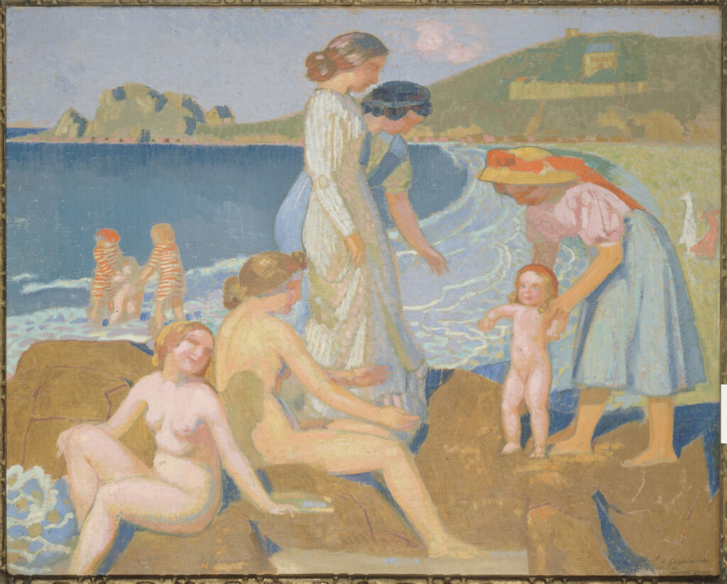 Baigneuses à Perros-Guirec, par Maurice Denis, entre 1909 et 1912