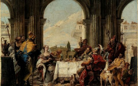 Le banquet de Cléopâtre, Giambattista Tiepolo, entre 1742 et 1743